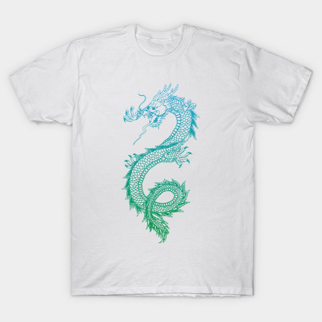 Awesome Asian Dragon TShirt T-Shirt-TOZ